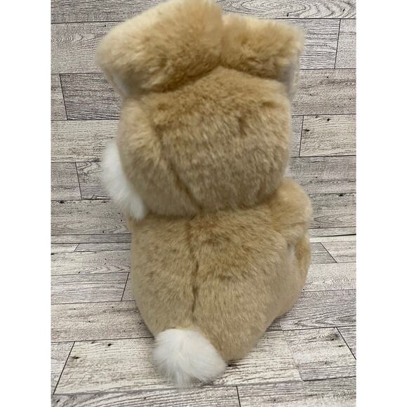 Walmart Bunny Rabbit Holding Baby Plush Stuffed Animal with Floppy Ears Lt Brown - Picture 5 of 10